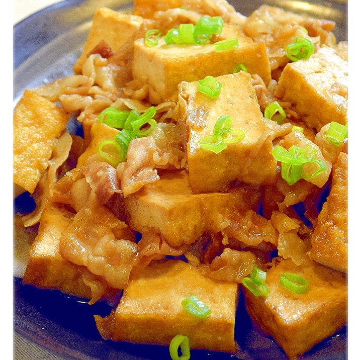 豚バラ肉と厚揚げの甘辛炒め レシピ 作り方 By Nori Noko 楽天レシピ 豚バラ肉と厚揚げの甘辛炒め レシピ 作り方 By Nori Noko 楽天レシピ